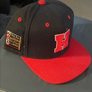 Black and Red H Logo Cap